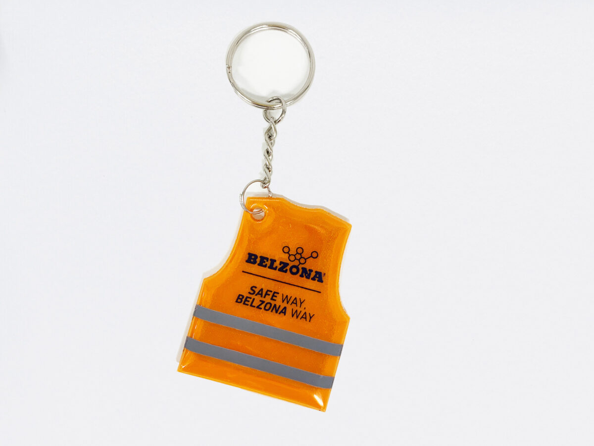 Belzona Safety Vest Key Chain
